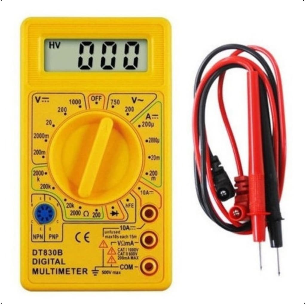 Multímetro Digital Dt-830b Portátil Profissional + Bateria