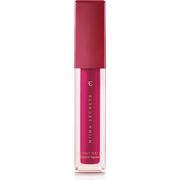 Batom Líquido Niina Secrets Skinny Matte Pink Peônia 4ml - Eudora