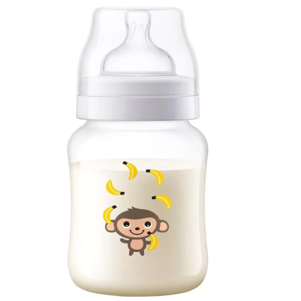 Mamadeira Anticólica Clássica 260ml macaco Avent Philips bebê