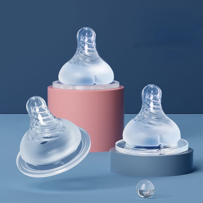 (2pcs) Pacifier Universal Fosco Silicone Super Macio Anti-Cólico SML Furo