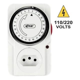 Temporizador Timer Digital Lcd Programável Tomada Bivolt 10a knup