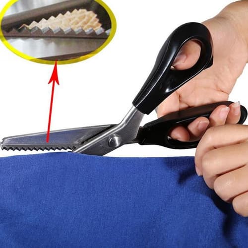 Tesoura Zig Zag para Tecido Tesoura de Picotar Costura Patchwork Artesanato Profissional