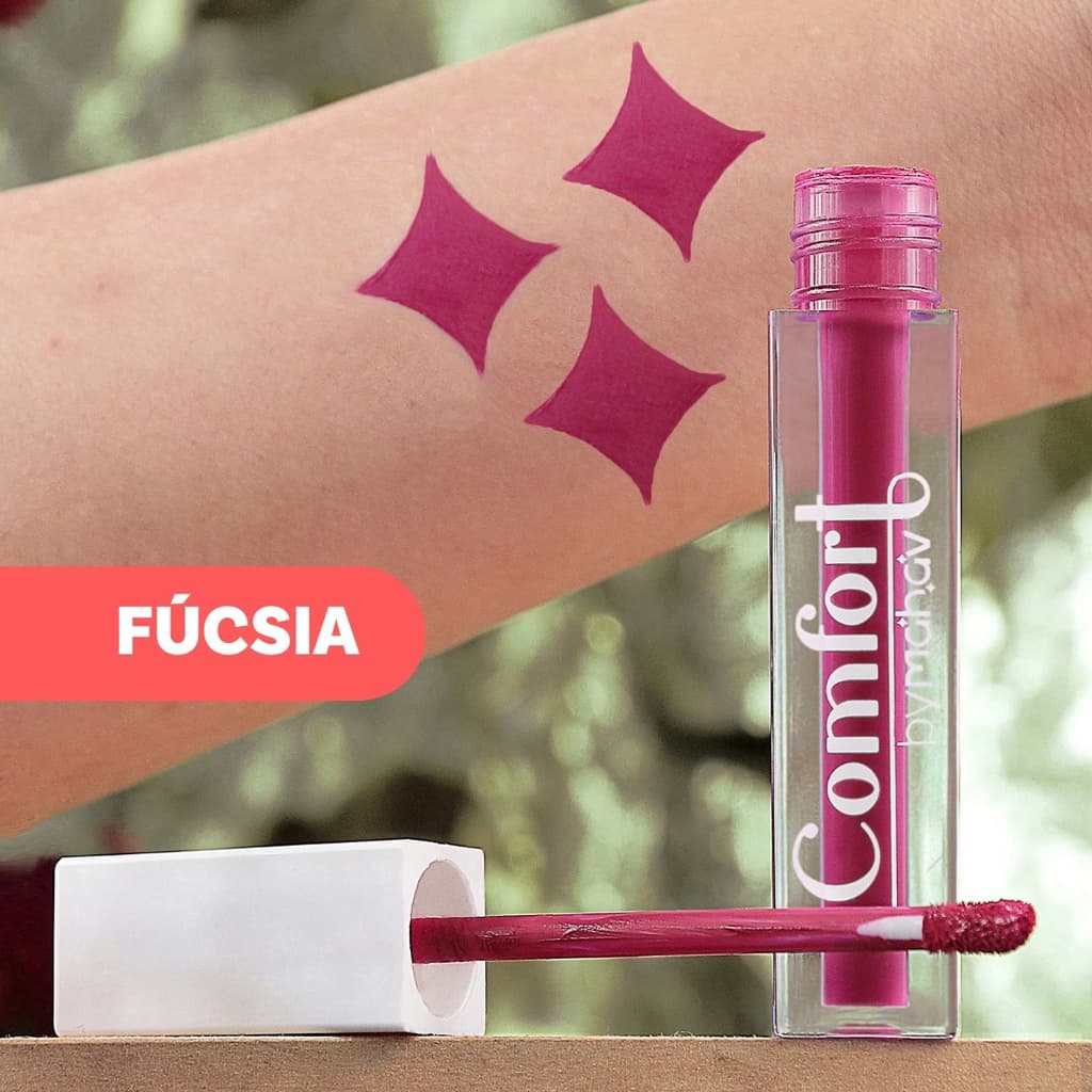 Batom Líquido Matte Fúcsia Mahav