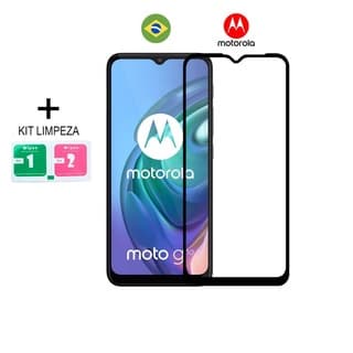 Pelicula Frontal De Gel  Borda Preta P/ Moto G10/ G20 /moto G30/moto G10 Play/ E7 Power/ E7 Plus/Moto G10 Power/ G9 Play