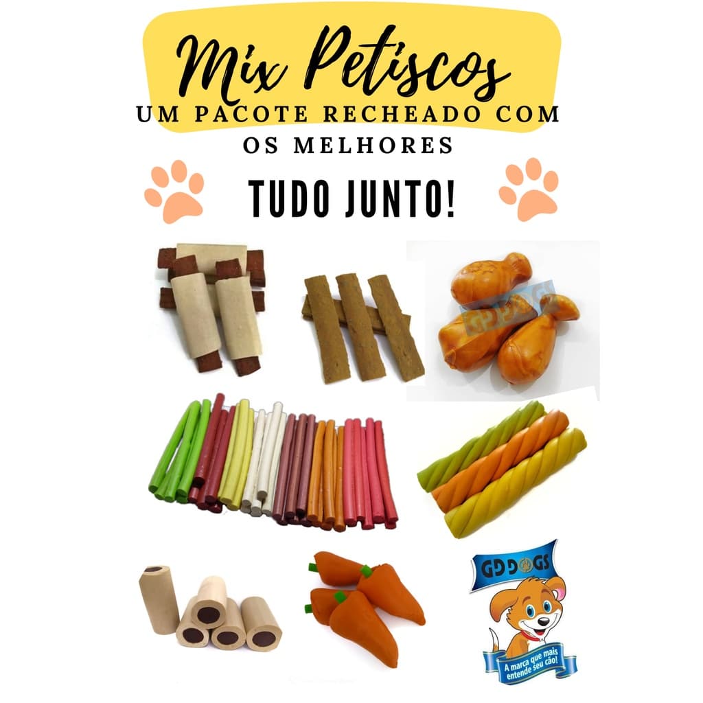 Petisco Para Cachorro - Mix Petiscos Sortidos
