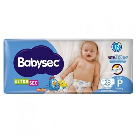 FRALDA BABYSEC GALINHA PINTADINHA ULTRASEC P - 28 uni