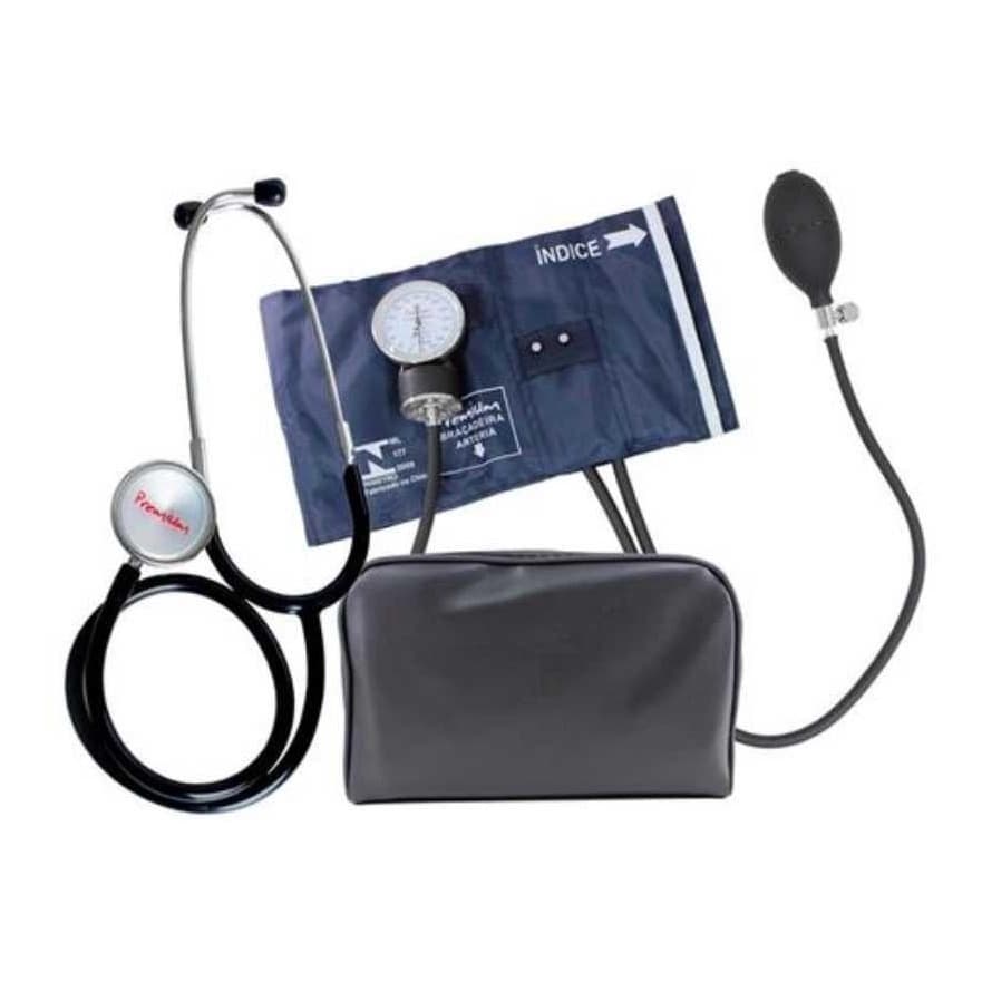 Aparelho de Pressão Arterial Manual Com Fecho De Metal Premium + Estetoscópio