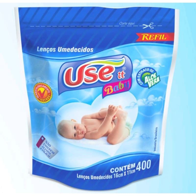 Lenço umedecido - Use it baby -  Refil com 1600  lenços