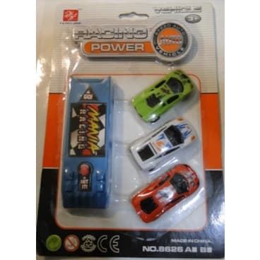 Carrinho Formula 1 C/ Disparador (Kit com 3 Carrinhos e 1 Disparador)