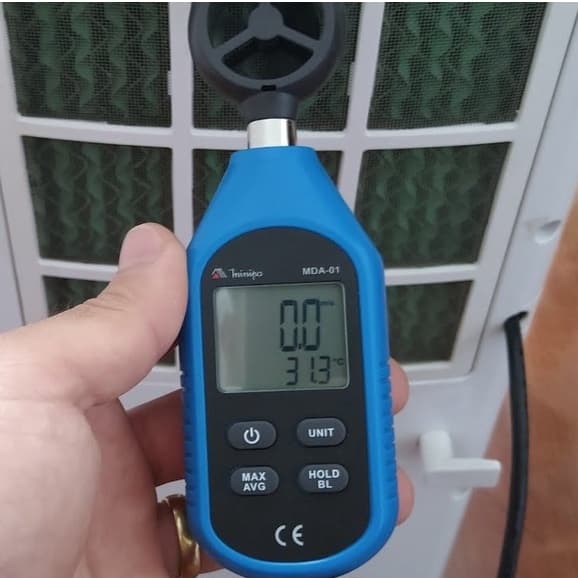 Anemômetro Medidor Velocidade do Vento Digital Minipa + Certificado - com Bateria Inclusa