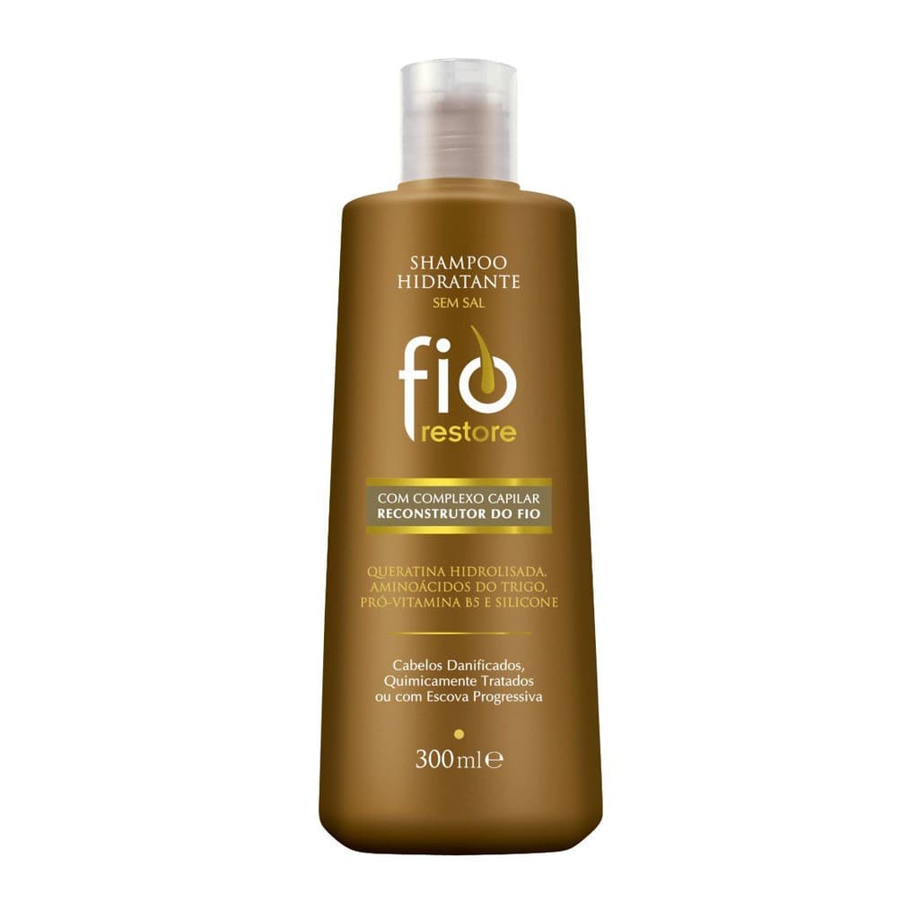 Shampoo Hidratante Reconstrutor do Fio com Queratina e Pró Vitamina B5 Fio Restore 300ml