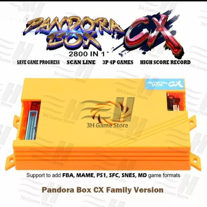 Pandora box cx 2800 jogos em 1 kit caixa de pandora versão da família 3a  mesmo jogo progresso 720p pacman tekken