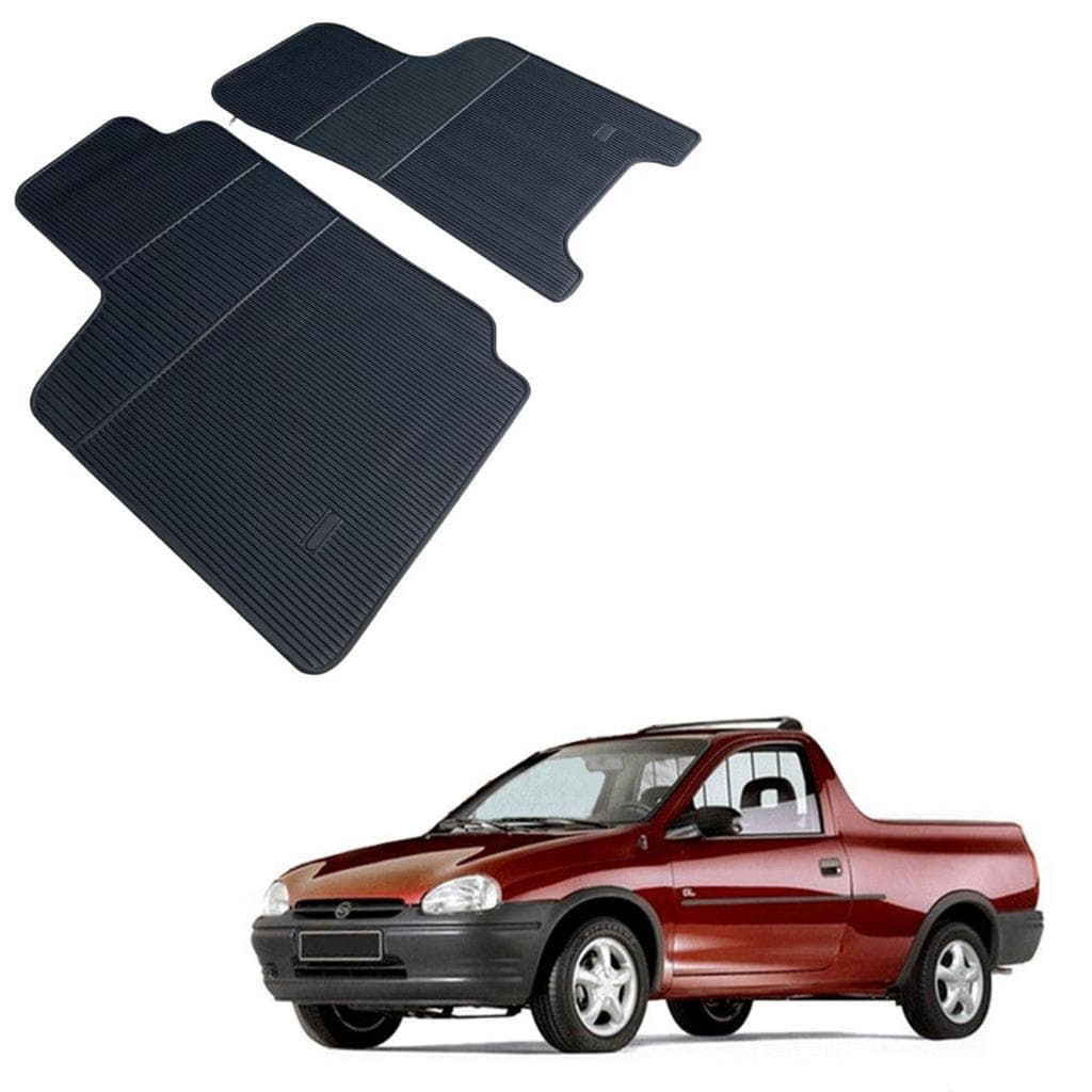 Jogo 2 Pecas Tapete Automotivo Especifico Pick-up Corsa Todas 100% Borracha Borcol