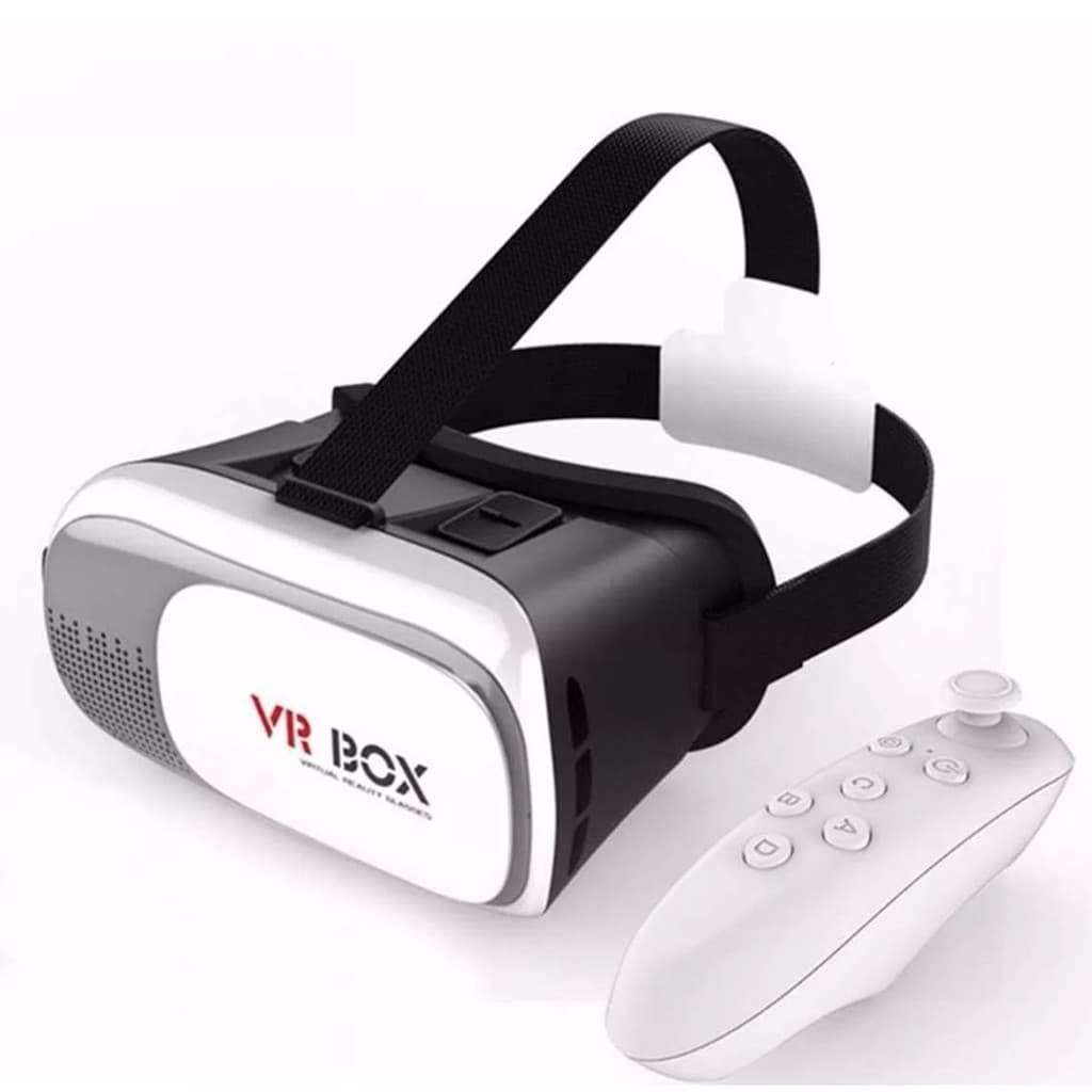 Oculos Vr Box 3d Com Controle Para Filme Video e Jogos De Celular