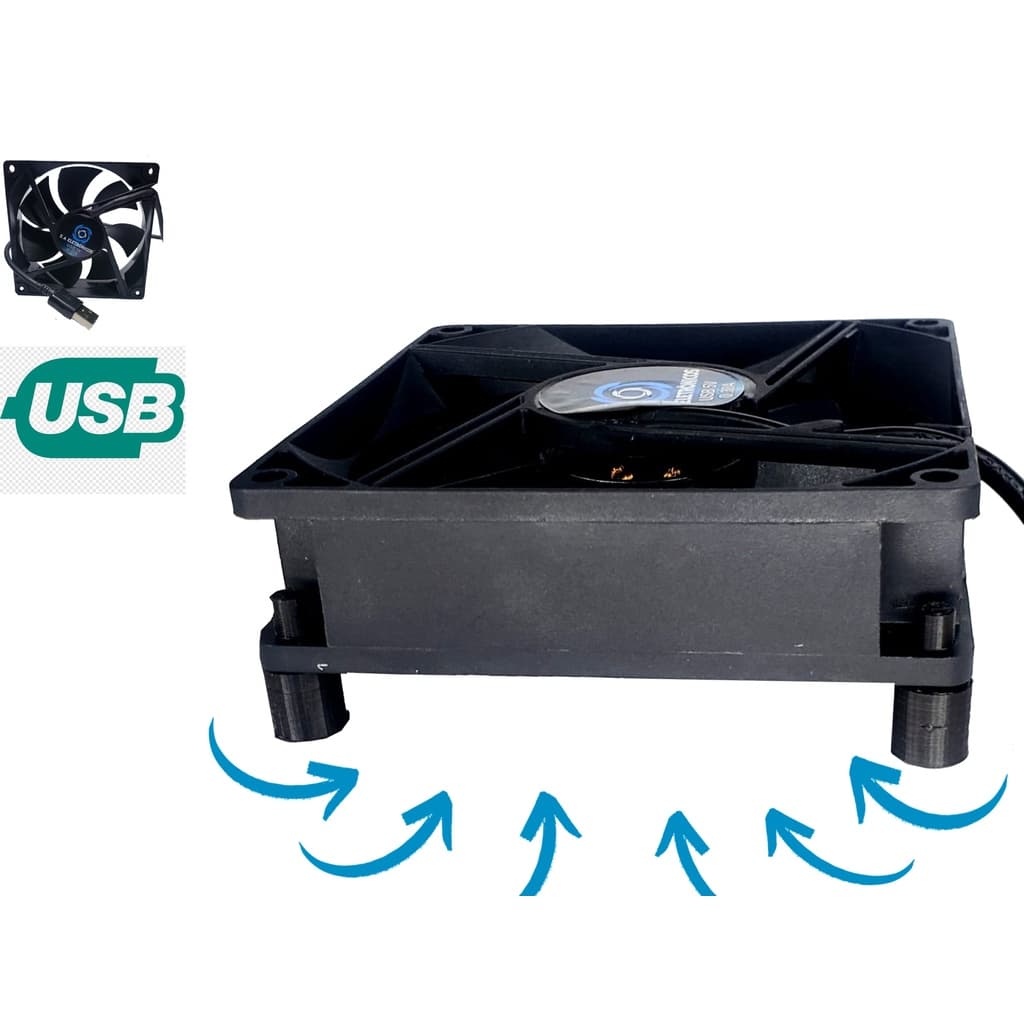 Cooler Ventoinha Usb 9cm Para Resfriamento