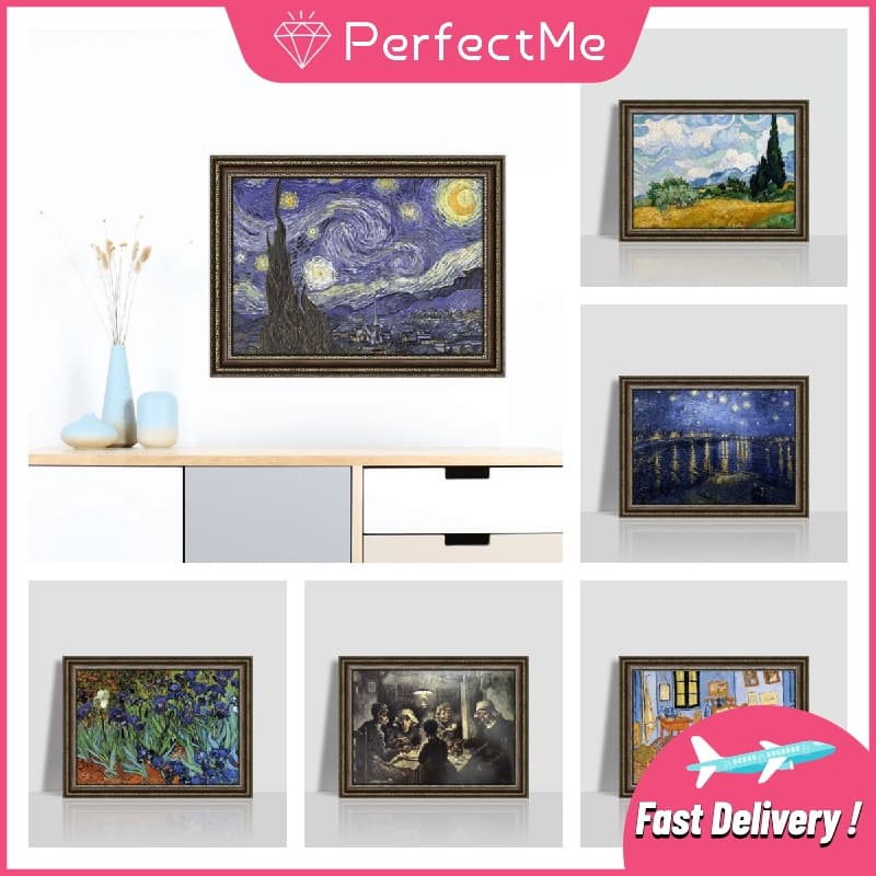 Pmo Grande Pintor Vincent Van Gogh Série 5D DIY Pintura Diamante Quadrado Completo Redondo Decoração De Parede Para Casa