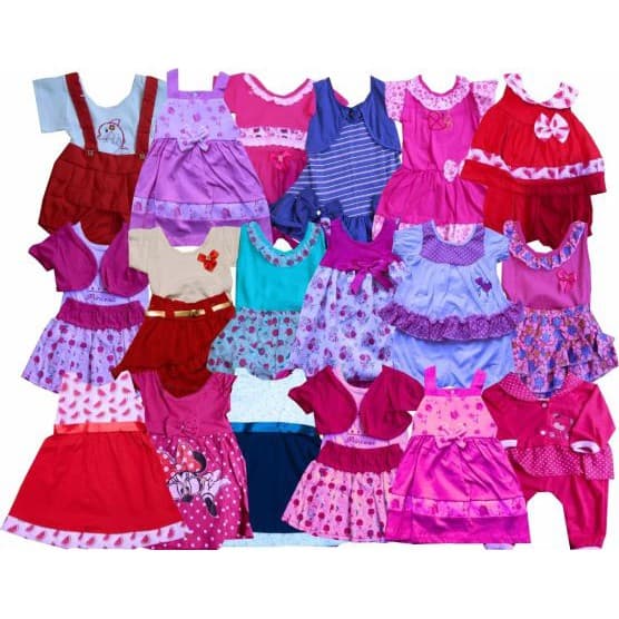 Roupa Bebê Kit Com 6 Roupinhas Conjunto Recém Nascido Maternidade Enxoval Atacado Barato Menina Promoção Feminino