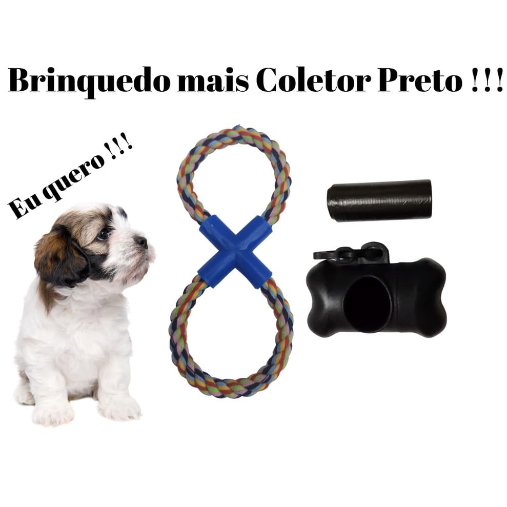 KIT Mordedor Brinquedo Interativo em X + Coletor Cata – Caca, brinquedos de Corda - Brinque com seus Cachorros Cães de Cabo de Guerra, Brinquedos PET, para animais, Brinquedo corda para caes, brinquedos para cachorros, dog