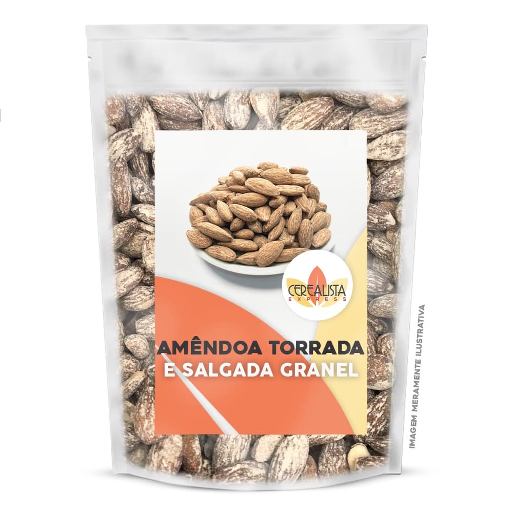 Amêndoa Torrada E Salgada a Granel Oleaginosa Natural Snack Saudável