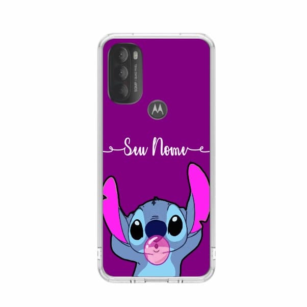 Capa de Celular Capinha Para Moto G71 Personalizada - Stitch Nome