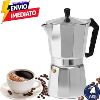 Cafeteira Italiana de Alumínio Café Expresso 6  Xícaras Cafeteira Italiana Moka Express Café Aço inox