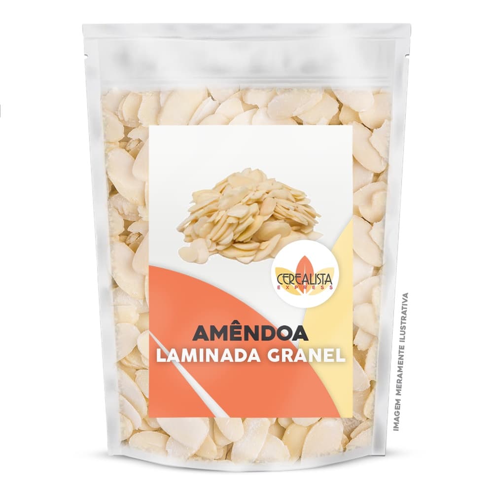 Amêndoa Laminada Sem Casca a Granel Oleaginosa Natural Snack Saudável