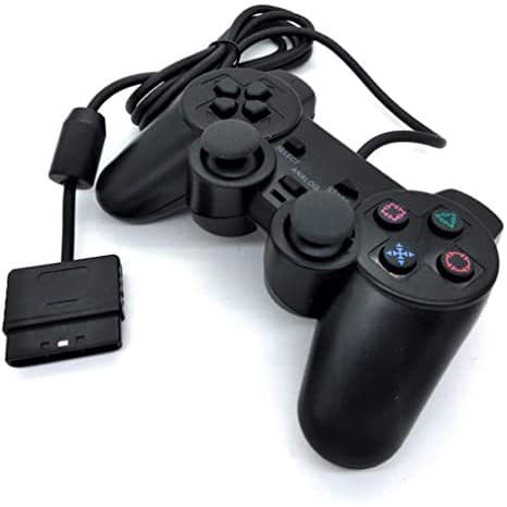 CONTROLE JOYSTICK ANALÓGICO COM FIO VÍDEO GAME CONSOLE PLAYSTATION 2 PS2 SLIM