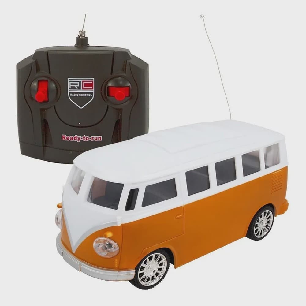 Carrinho Clássico de Controle Remoto Kombi  (Amarela)