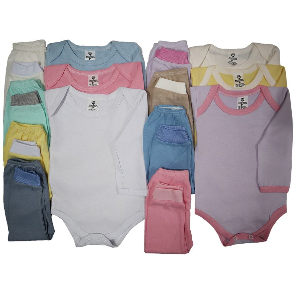 Body Manga Longa+mijão C/20 Roupa Bebê Menino E Menina