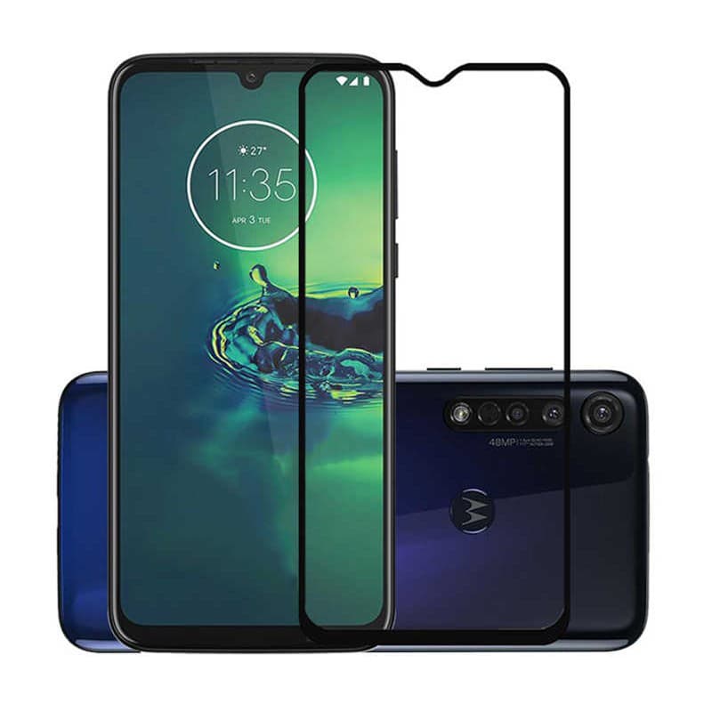 PELÍCULA 3D do Moto G8 Plus ultra resistente com bordas pretas Moto G 8 Plus