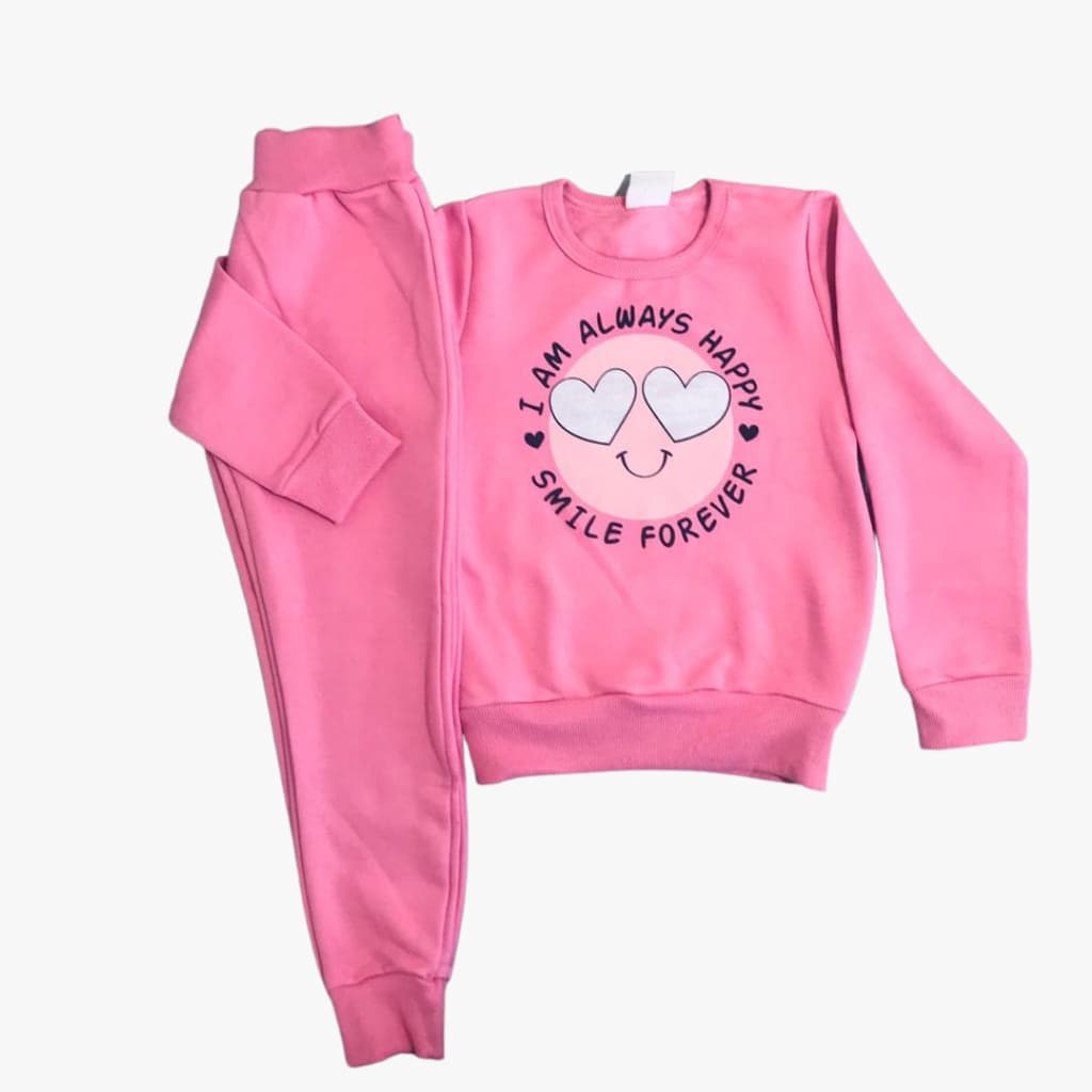 Conjunto Infantil Feminino Moletom penteado  e conjunto cotton estampado 4-6-8-10