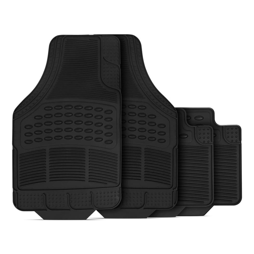 Jogo Tapete Borracha PVC Automotivo 4 Peças Universal Para Chevrolet Antiderrapante