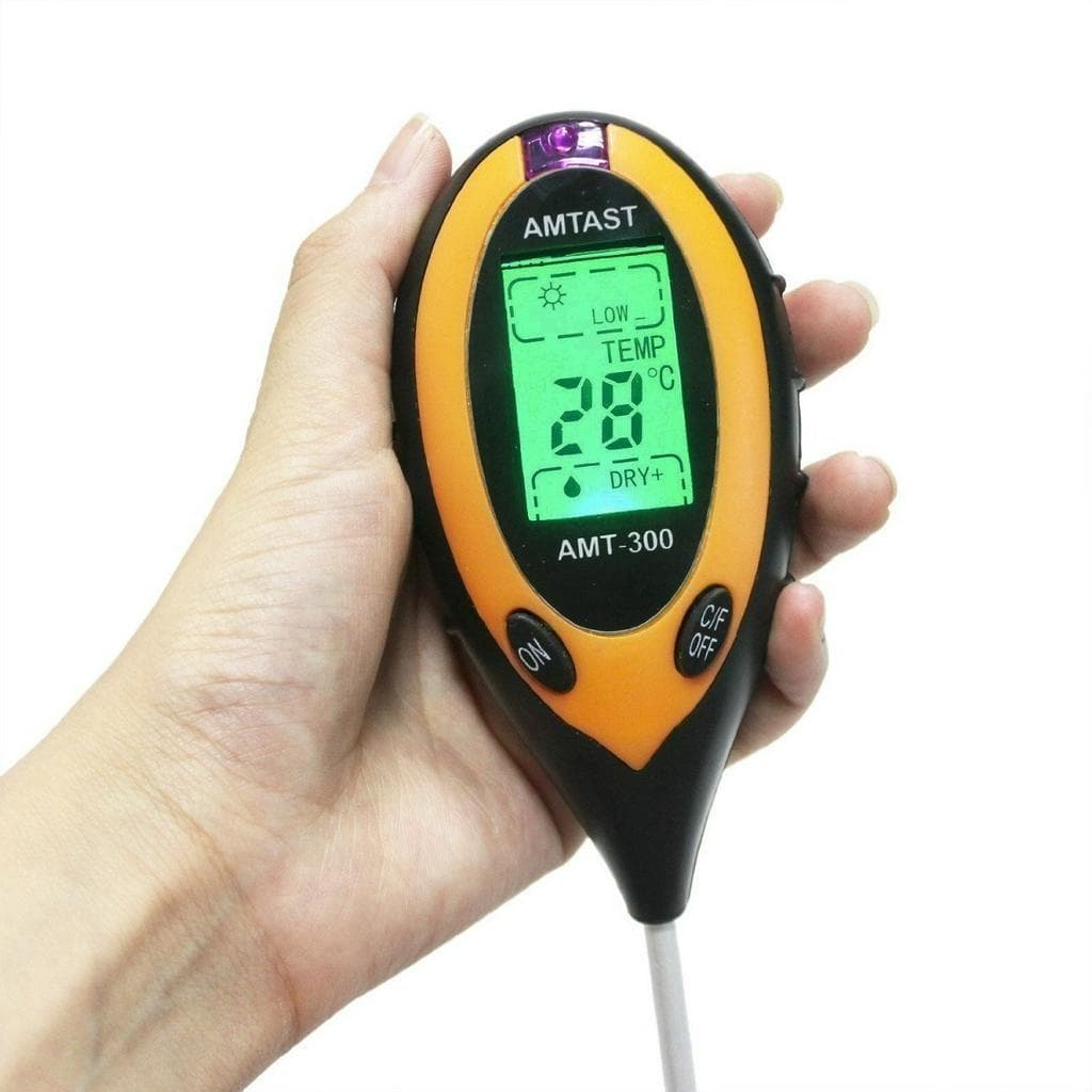 Medidor De Ph Digital 4x1 Umidade Luminosidade Soloa