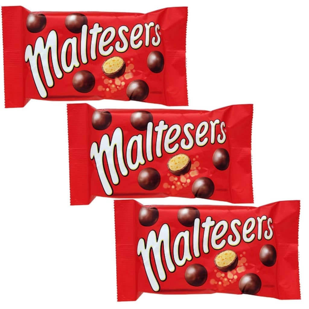 3 Chocolate Maltesers Importado 37g Caramelo Maltad