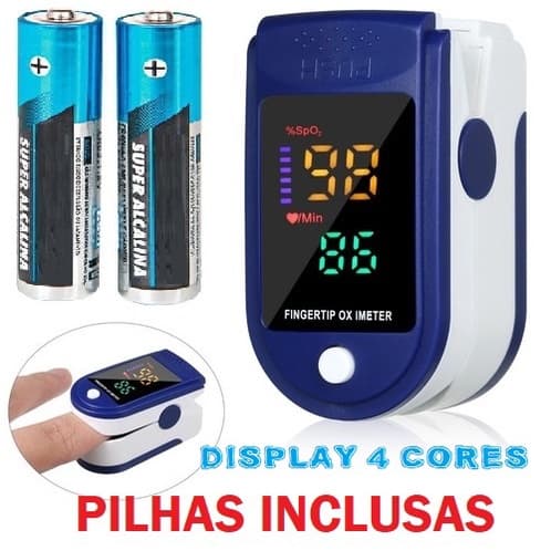 Oxímetro Digital De Dedo Medidor De Saturação De Oxigênio SPO2 OXYGEN FREQUENCIA CARDIACA PULSAÇÃO OXIGENAÇÃO MEDIÇÃO BA