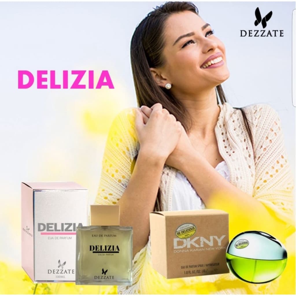Perfume Feminino Delizia Eau de Parfum 100ml Dezzate Essencia Importada