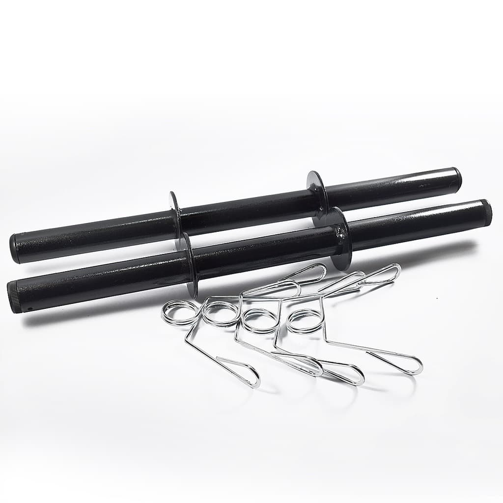 Par de barras para Halteres 40cm Academia Musculação Anilhas de Peso + Presilhas Treinamento fitness