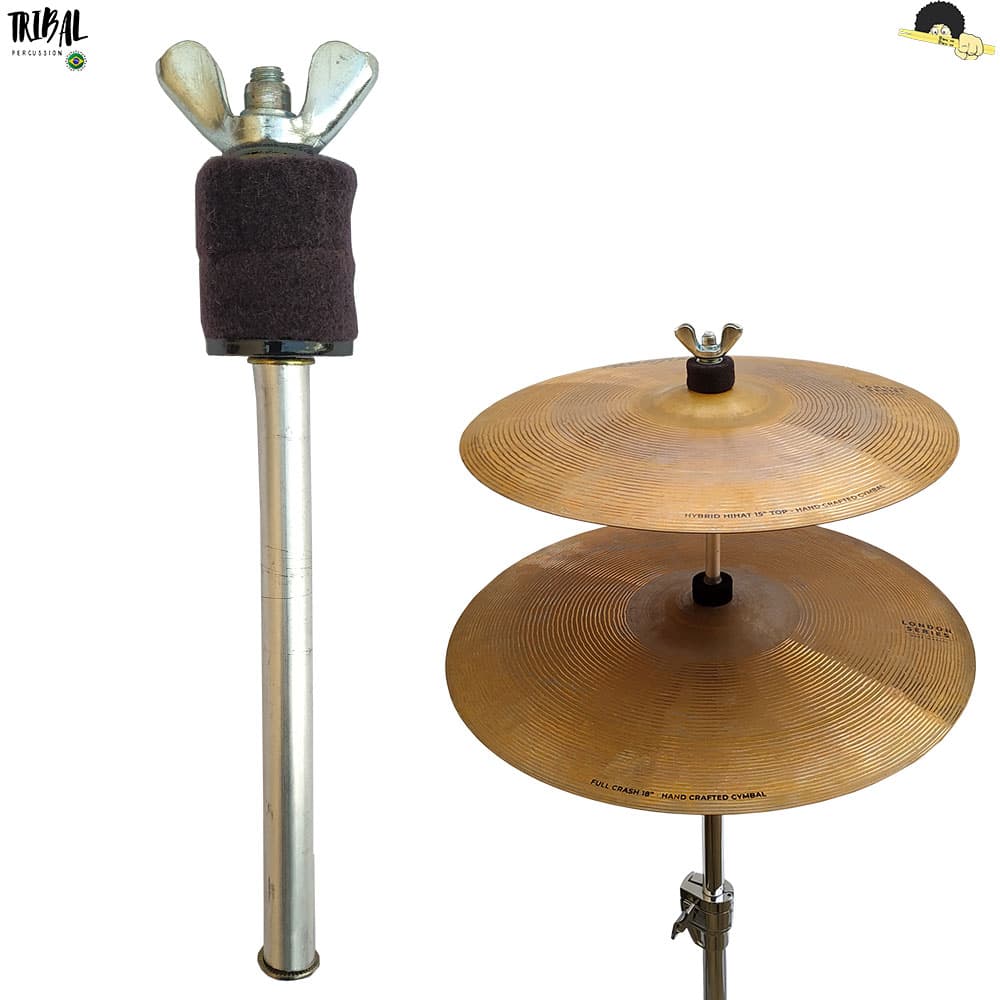 Mini extensor Tribal Percussion - Para Pratos como Splash/Crash/China/Ride/Bell