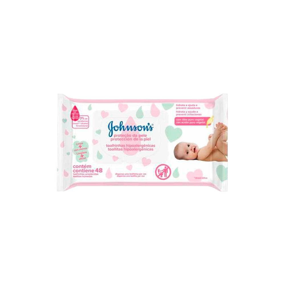 Lenços Umedecidos Johnson's Baby Extra Cuidado com 96 unidades