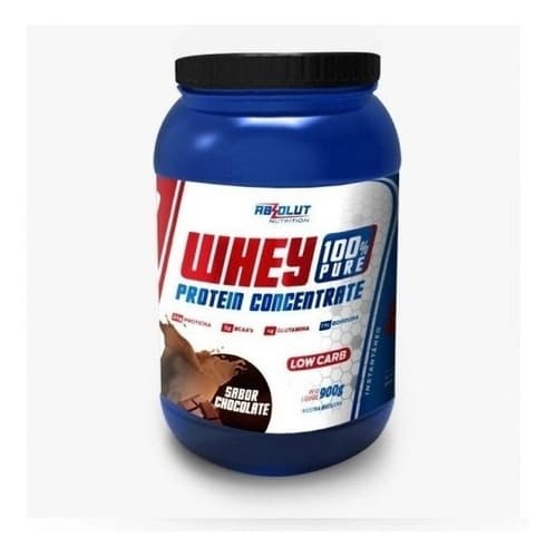 Whey 100% Pure Protein Concentrado Chocolate 900g Absolut