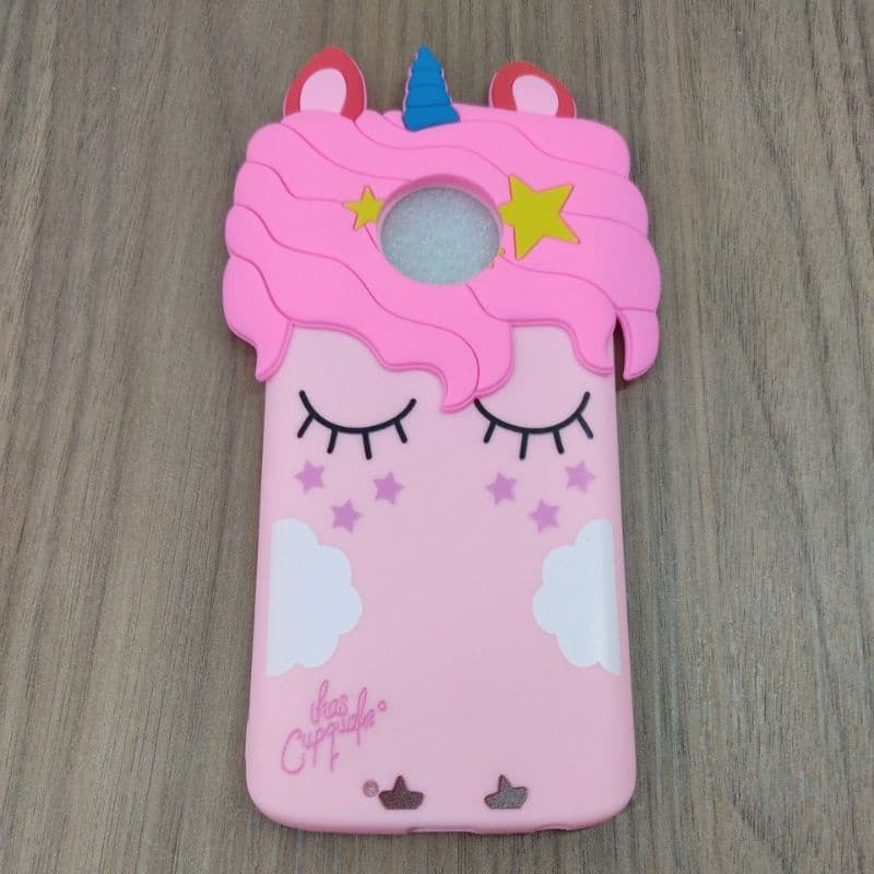 Capa de celular Motorola Moto G6 Capinha de Celular infantil unicórnio- Desenho/Unicórnio