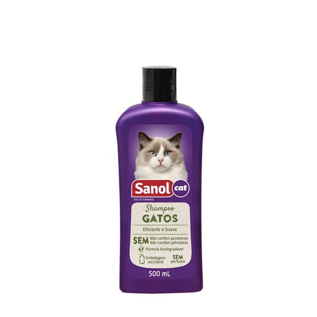Shampoo Para Gatos Sanol 500ml