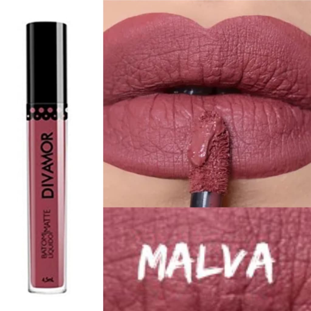 Batom Líquido Matte Divamor Malva