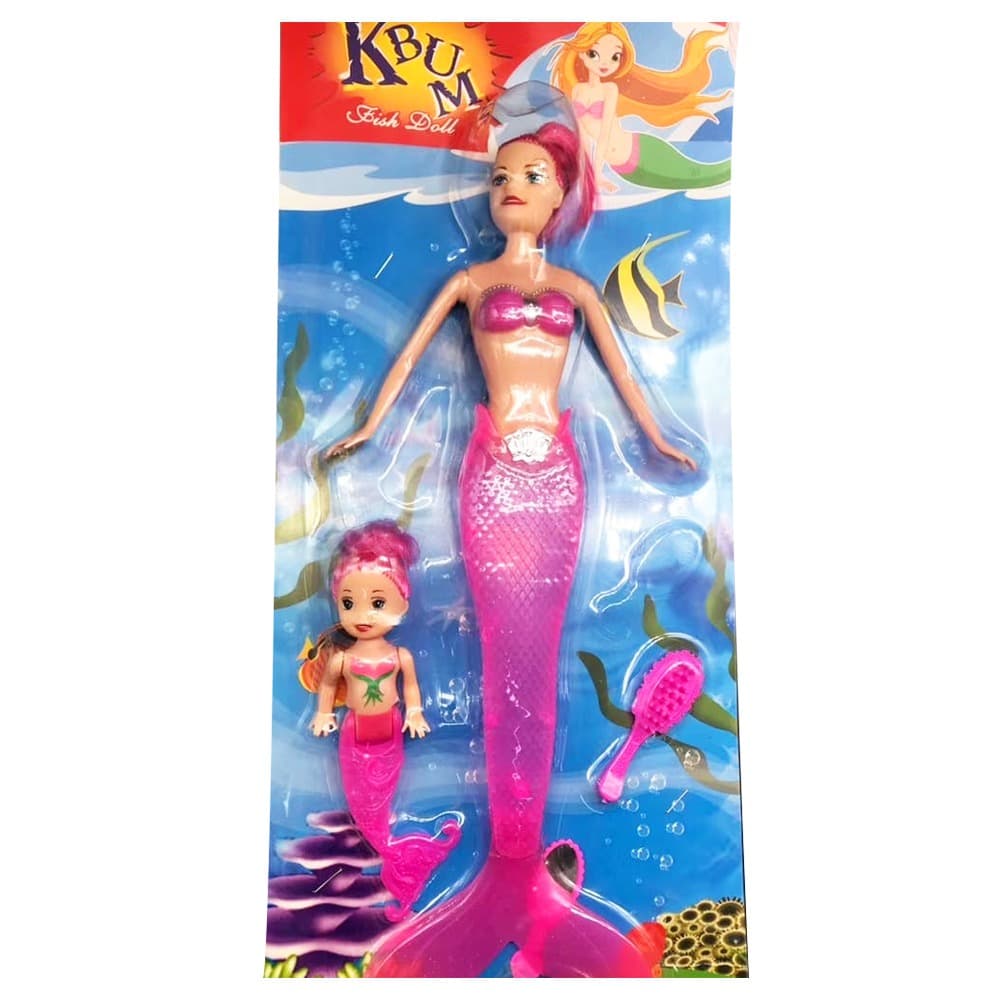 BONECA PRINCESA SEREIA ARTICULADA COM LUZ NA CALDA