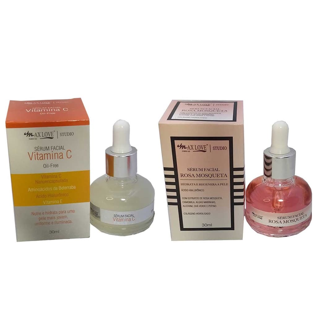 Sérum Facial Rosa Mosqueta + Sérum vitamina C- Max Love