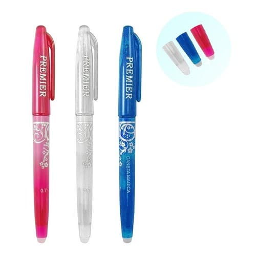03 Canetas Fantasma Mágica Tecido Apaga Com Calor Patchwork promoção