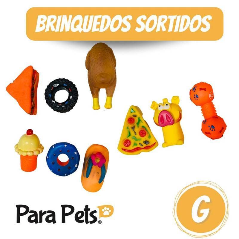 BRINQUEDO MORDEDOR PARA CACHORRO CÃES KIT COM 5 BRINQUEDOS SORTIDOS TAM G