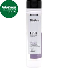 Shampoo Liso Extremo Vita Derm Anti Frizz, Hidratante, Fortalecedor e Estimulante