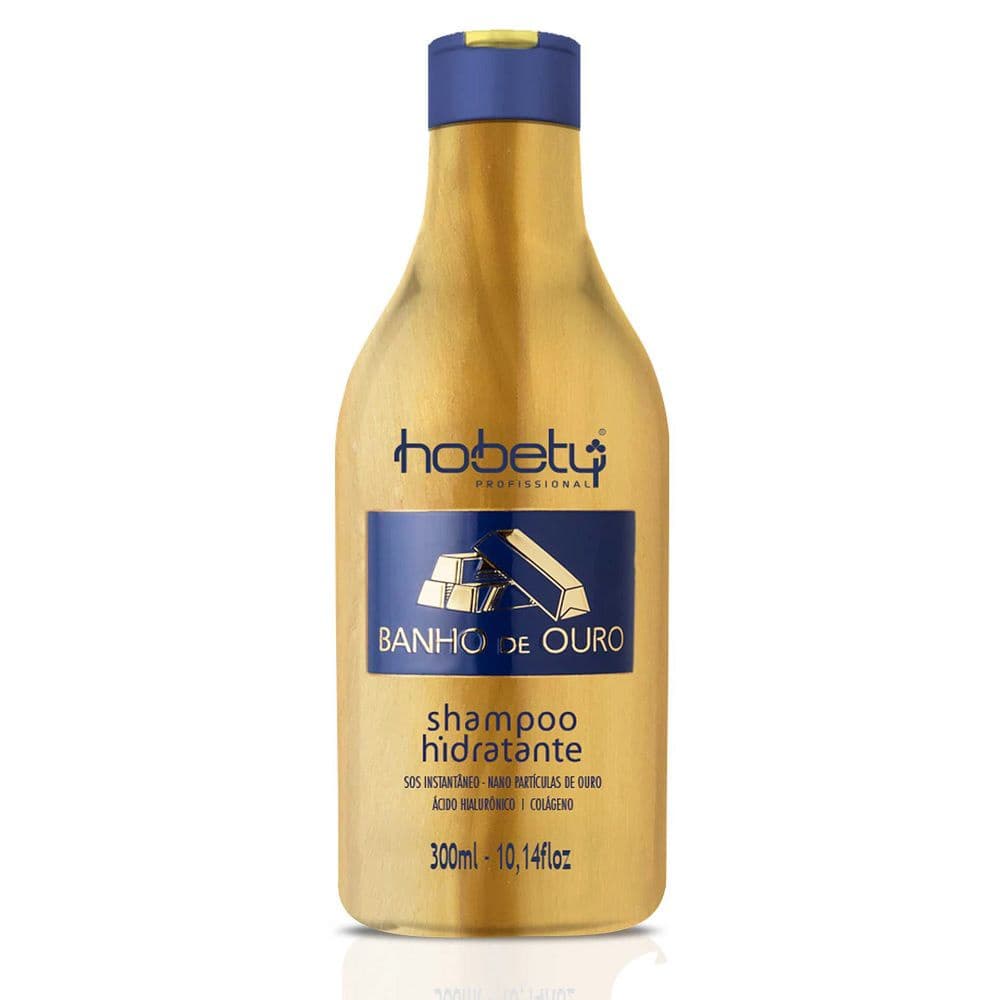 Shampoo Hidratante Hobety Banho de Ouro 300ml - Broto Cosméticos