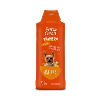 Shampoo e Condicionador Pet Clean Natural 700ml para Cães e Gatos